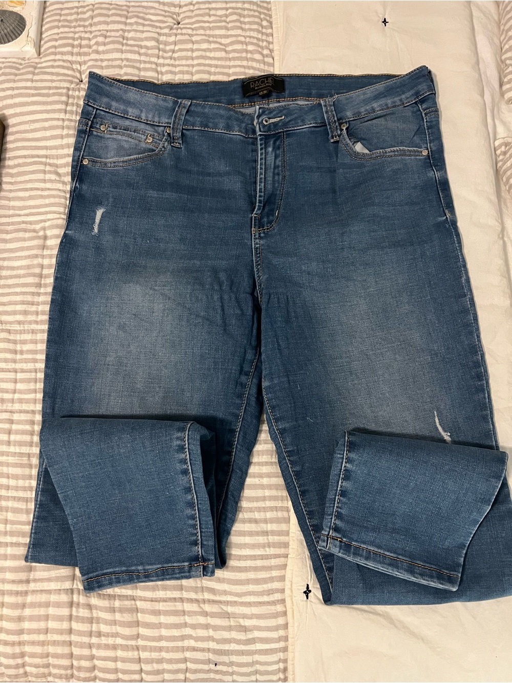 RACHEL Rachel Roy Men’s Relaxed Jeans - Medium Blue Wash
